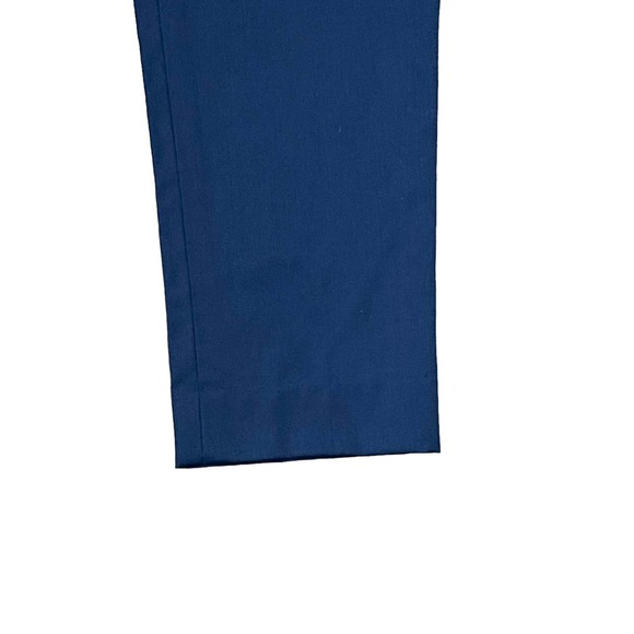 Wool Cashmere High-Rise Straight Leg‎ Dress Pants Flat Front Size 37R Women Blue - Picture 4 of 9